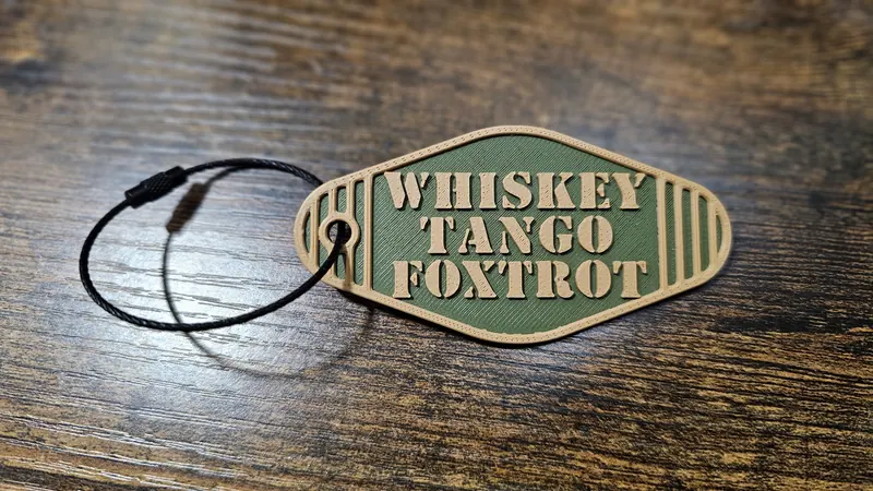 Custom Keychain - Personalized 3D printed keychain